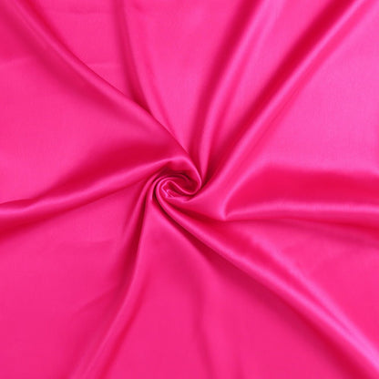 Fuchsia Dreamy Set Of 2 Silky Satin Standard Pillowcases