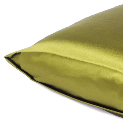 Set of Two Lemongrass Dreamy Silk Satin Queen Pillowcases