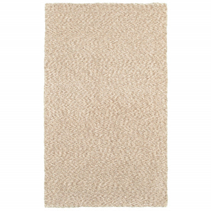 7' X 10' Modern Soft Tan Indoor Area Rug