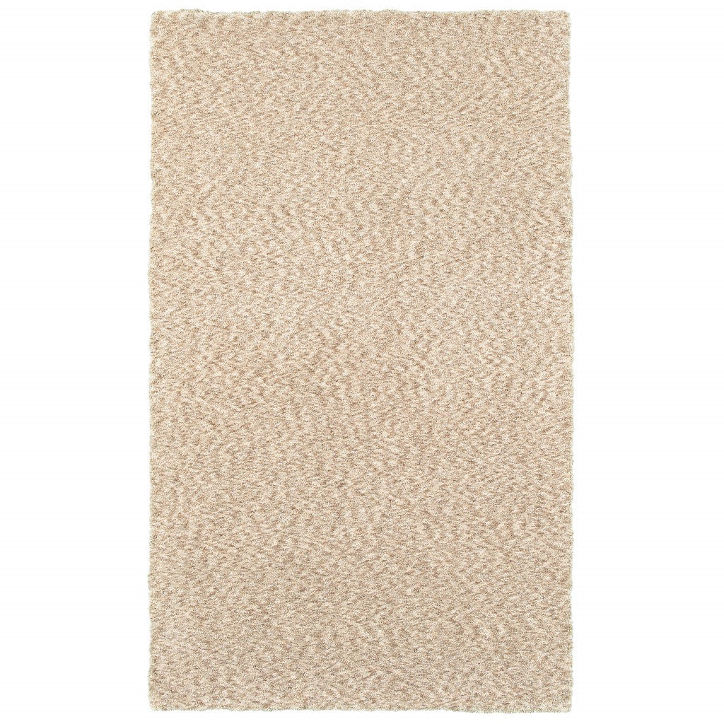 5' X 7' Modern Soft Tan Indoor Area Rug