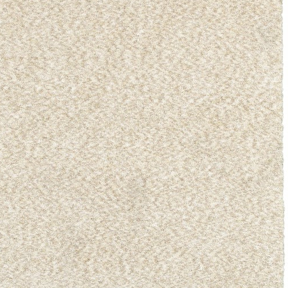 5' X 7' Modern Shag Ivory Indoor Area Rug