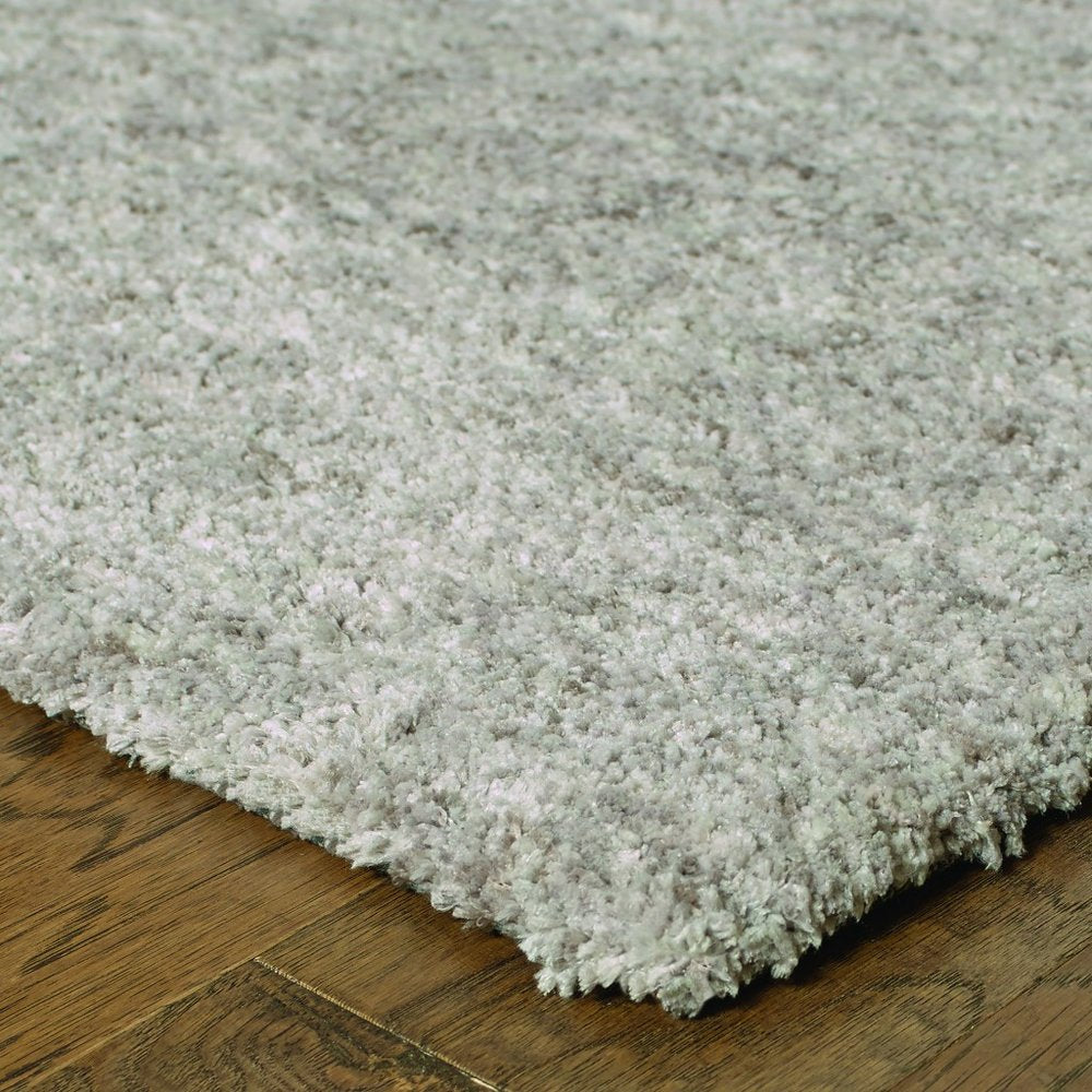 10' X 13' Modern Shaggy Soft Gray Indoor Area Rug