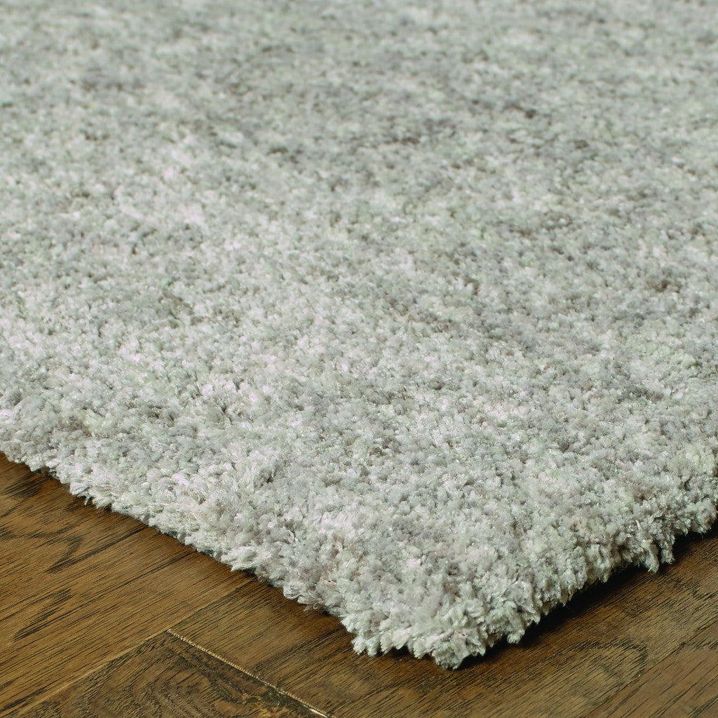 10' X 13' Modern Shaggy Soft Gray Indoor Area Rug