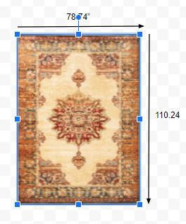 2' X 8' Gold And Orage Floral Medallionrunner Rug