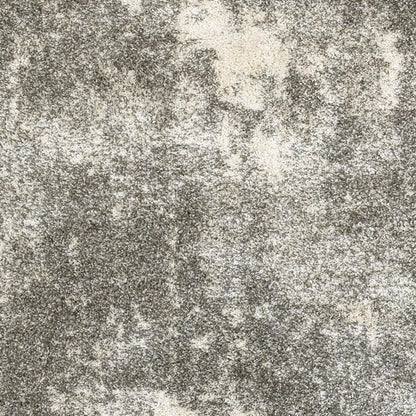 2' X 3' Gray And Ivory Distressed Abstract Scatter Rug