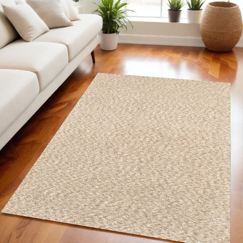 5' X 7' Modern Soft Tan Indoor Area Rug