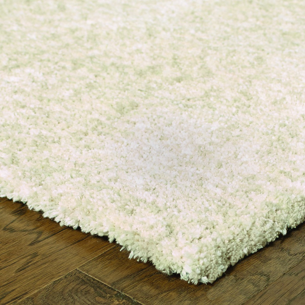 10' X 13' Modern Shag Ivory Indoor Area Rug