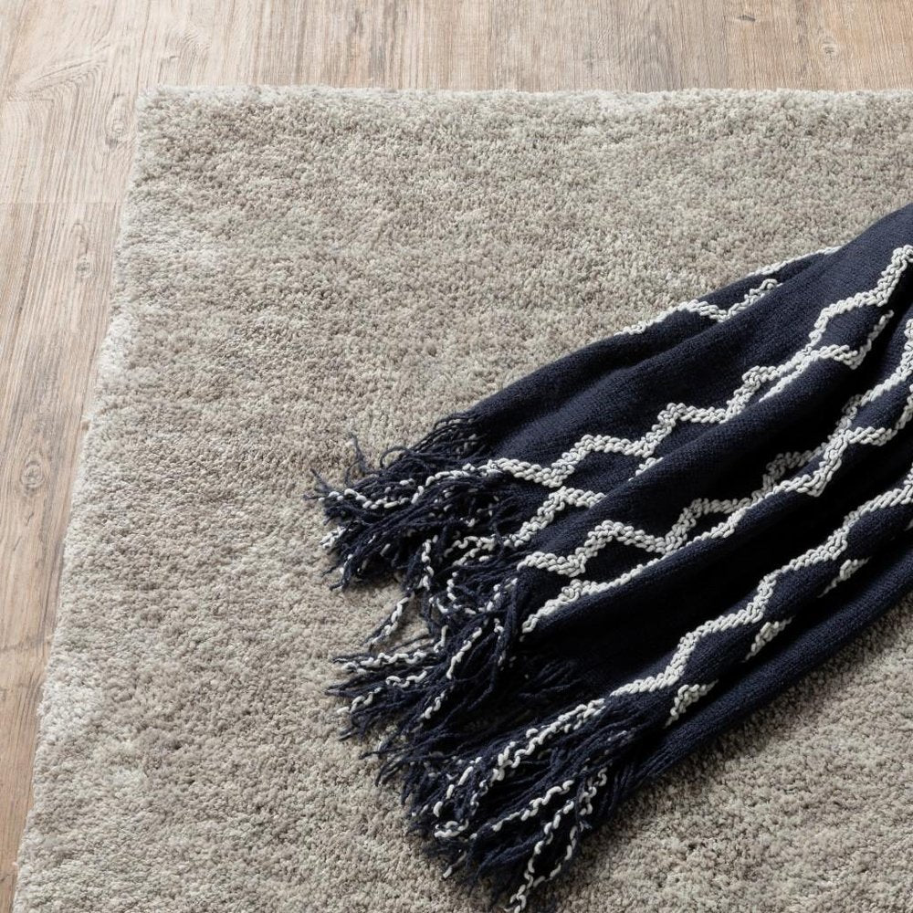 3' X 5' Modern Shaggy Soft Gray Indoor Area Rug