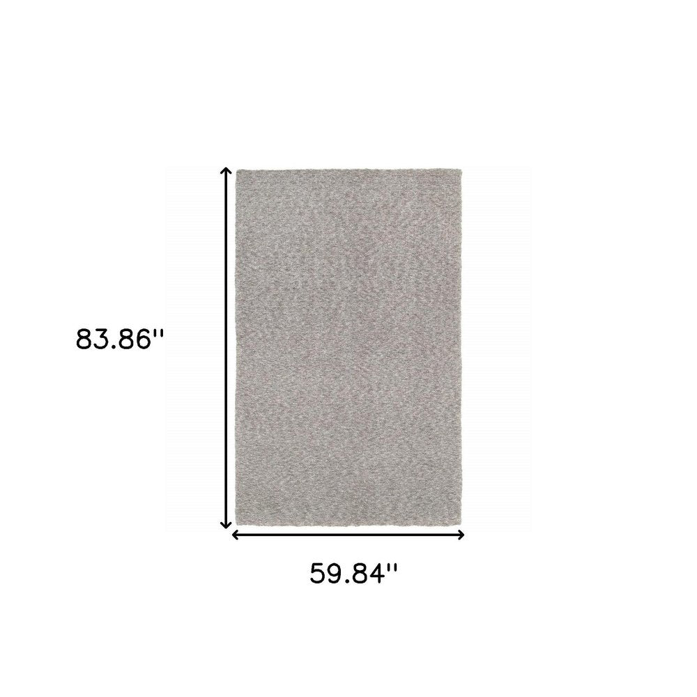 3' X 5' Modern Shaggy Soft Gray Indoor Area Rug