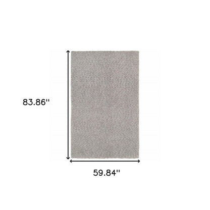 3' X 5' Modern Shaggy Soft Gray Indoor Area Rug