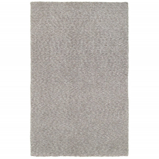 5' X 7' Modern Shaggy Soft Gray Indoor Area Rug