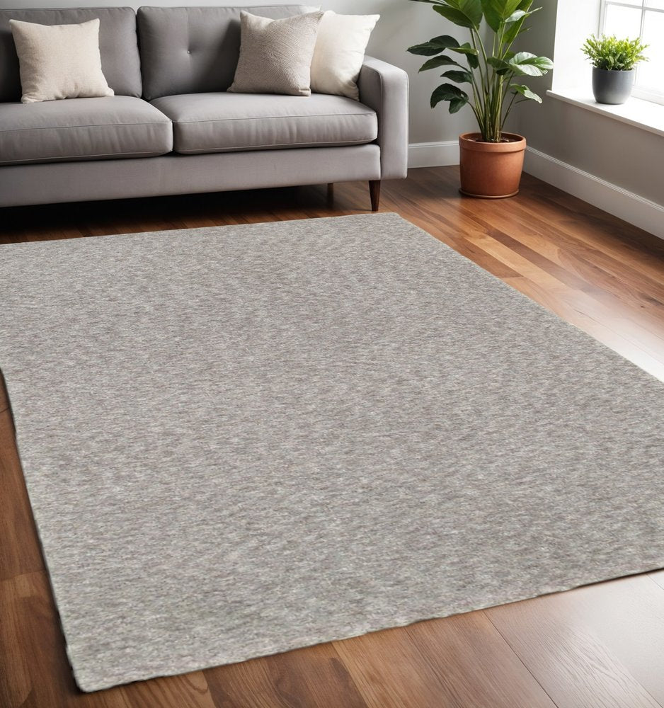 5' X 7' Modern Shaggy Soft Gray Indoor Area Rug