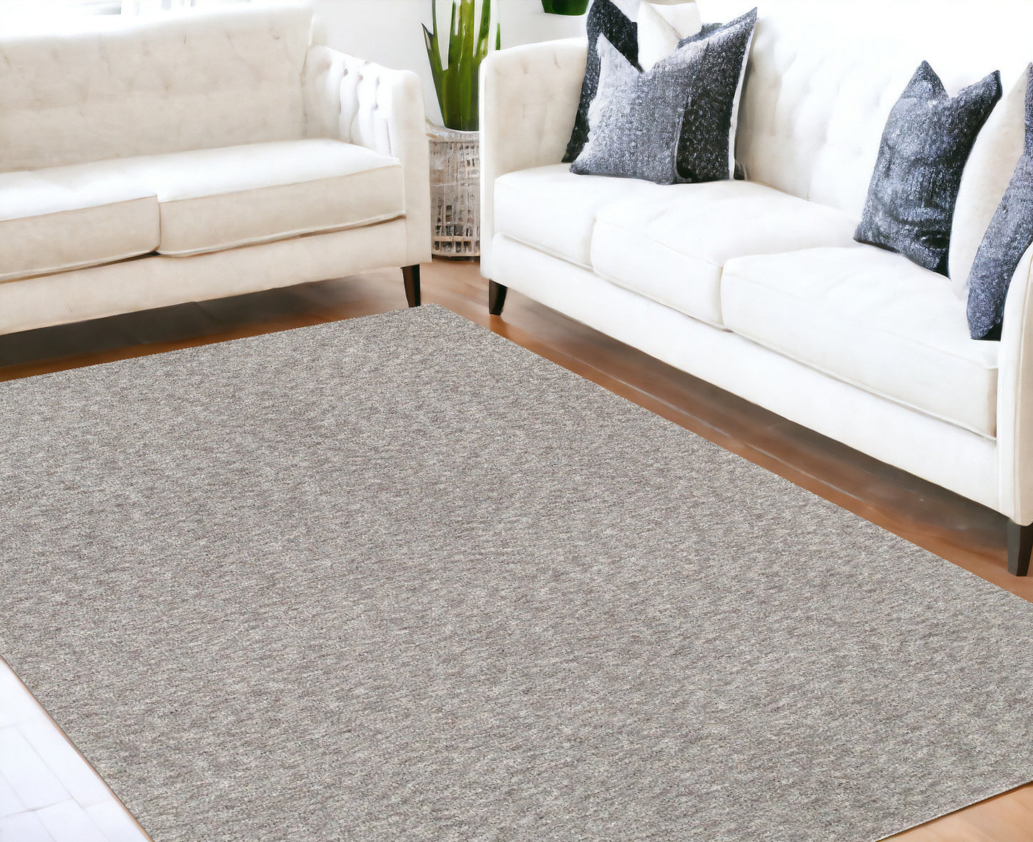 10' X 13' Modern Shaggy Soft Gray Indoor Area Rug