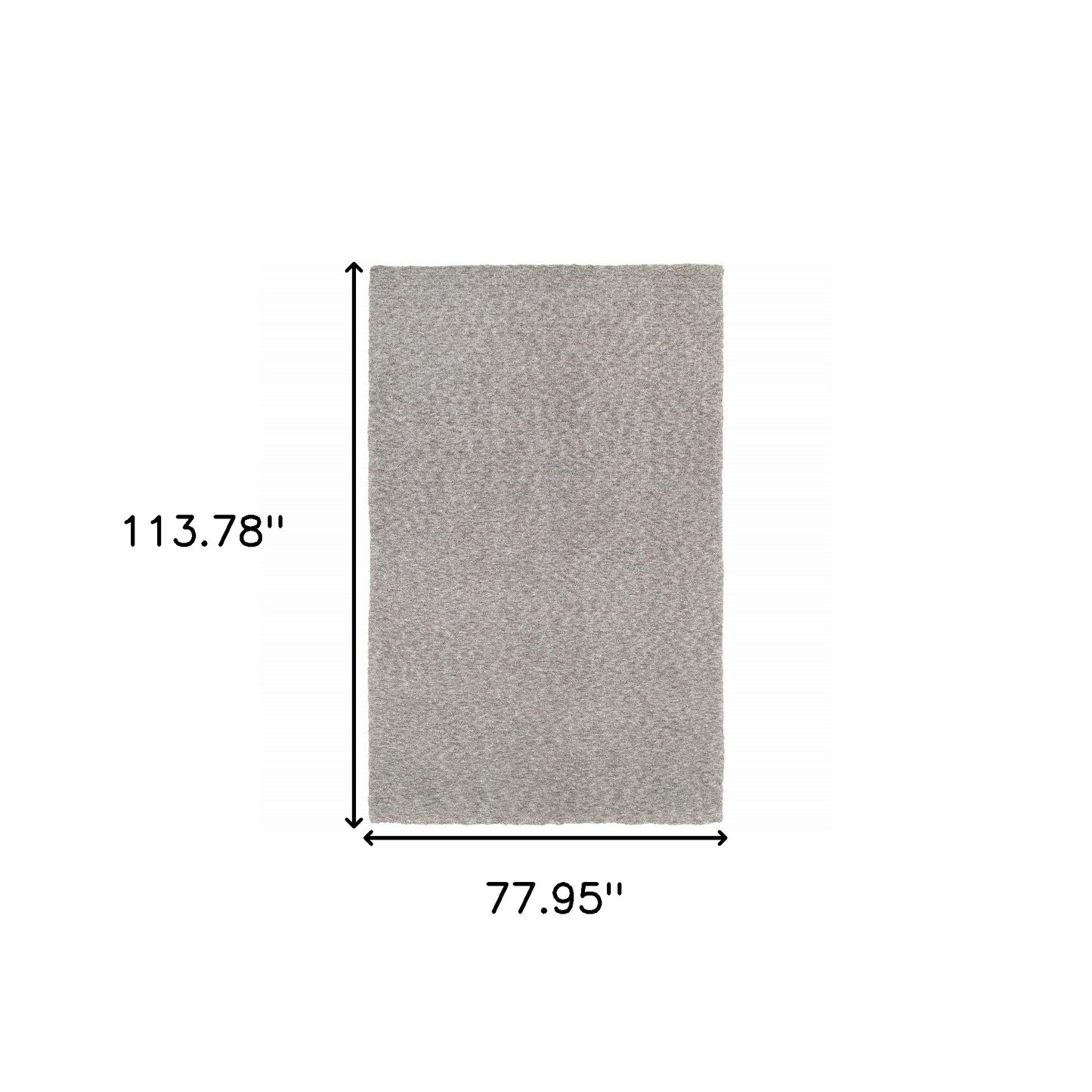 5’ X 7’ Modern Shaggy Soft Gray Indoor Area Rug