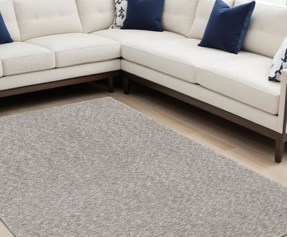5' X 7' Modern Shaggy Soft Gray Indoor Area Rug