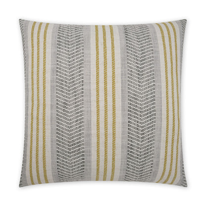 D.V. KAP HOME   24" x 24" Caleb Pillow - Dijon Global, Stripes, Beach, Farmhouse    - 3880-D-2424