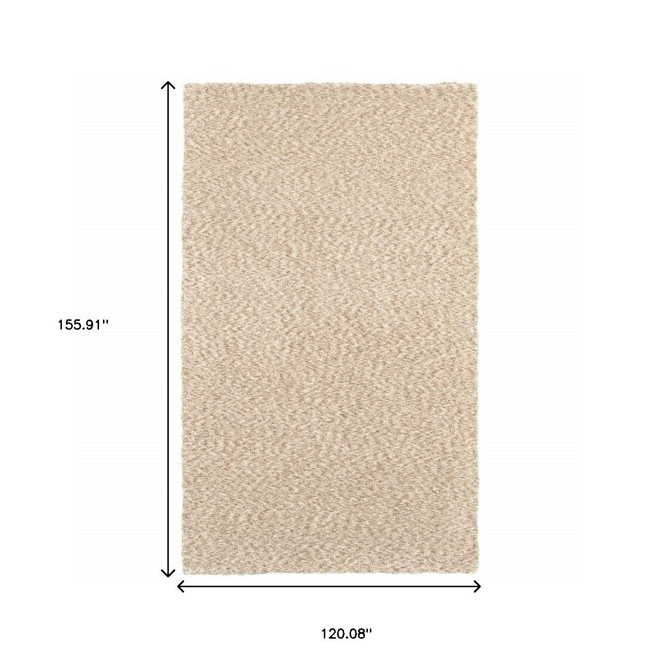 5' X 7' Modern Soft Tan Indoor Area Rug