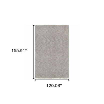 5' X 7' Modern Shaggy Soft Gray Indoor Area Rug