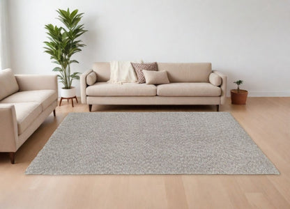 5' X 7' Modern Shaggy Soft Gray Indoor Area Rug