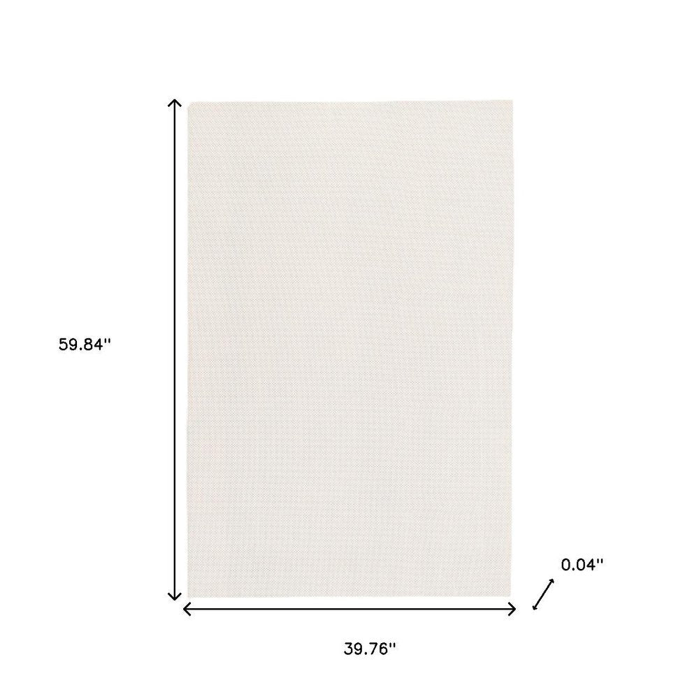 2' x 3' Beige Non Slip Rug Pad