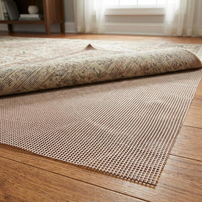 2' x 3' Brown Non Slip Indoor Outdoor Rug Pad