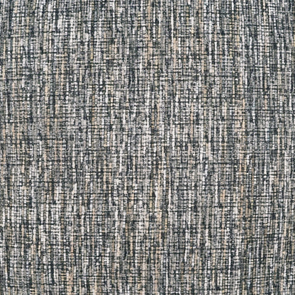 Gray and beige woven pillow fabric with vertical stripe texture; heathered tweed-style material, 24 x 24