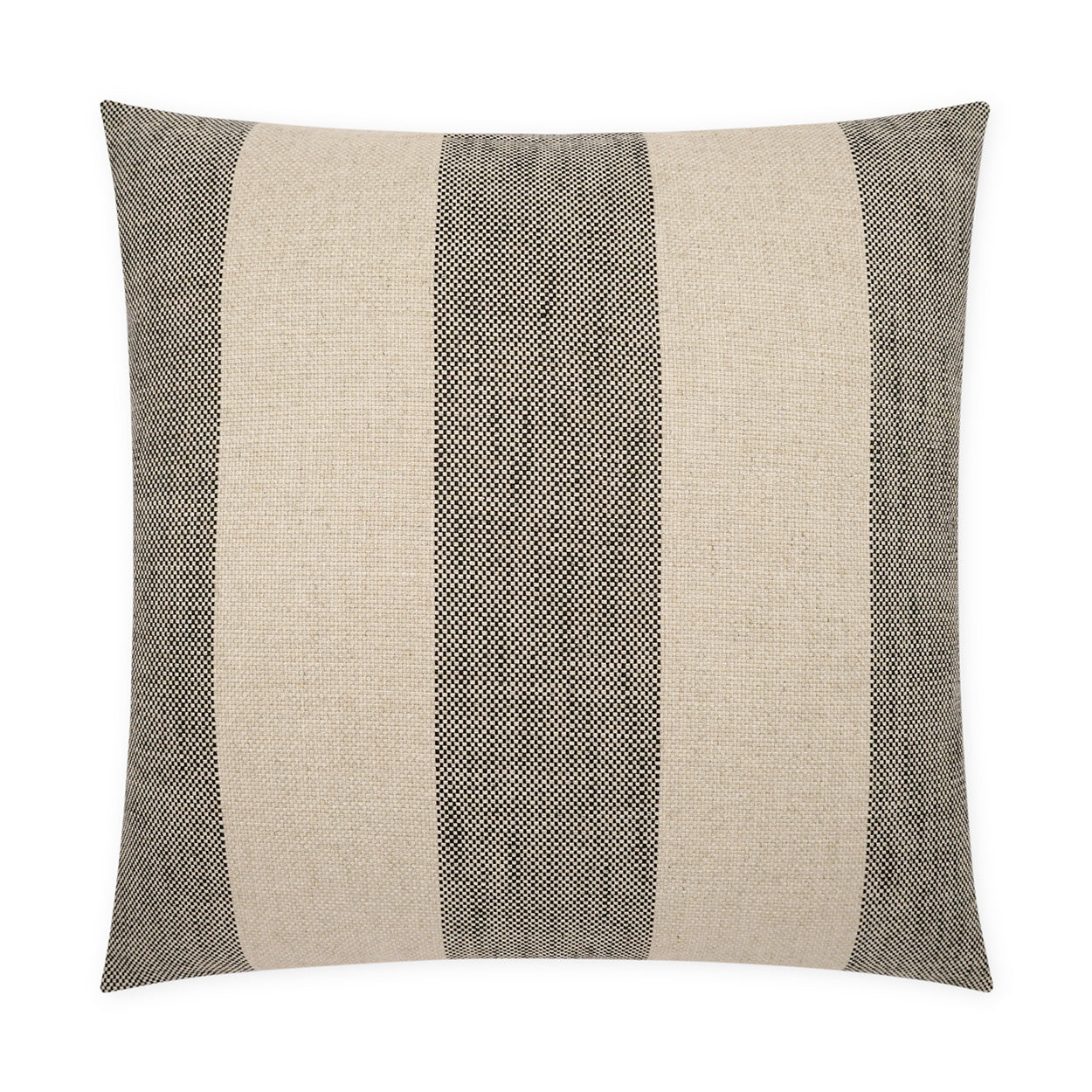 D.V. KAP HOME   24" x 24" Skippy Pillow - Ebony Beach, Stripes    - 3883-E-2424