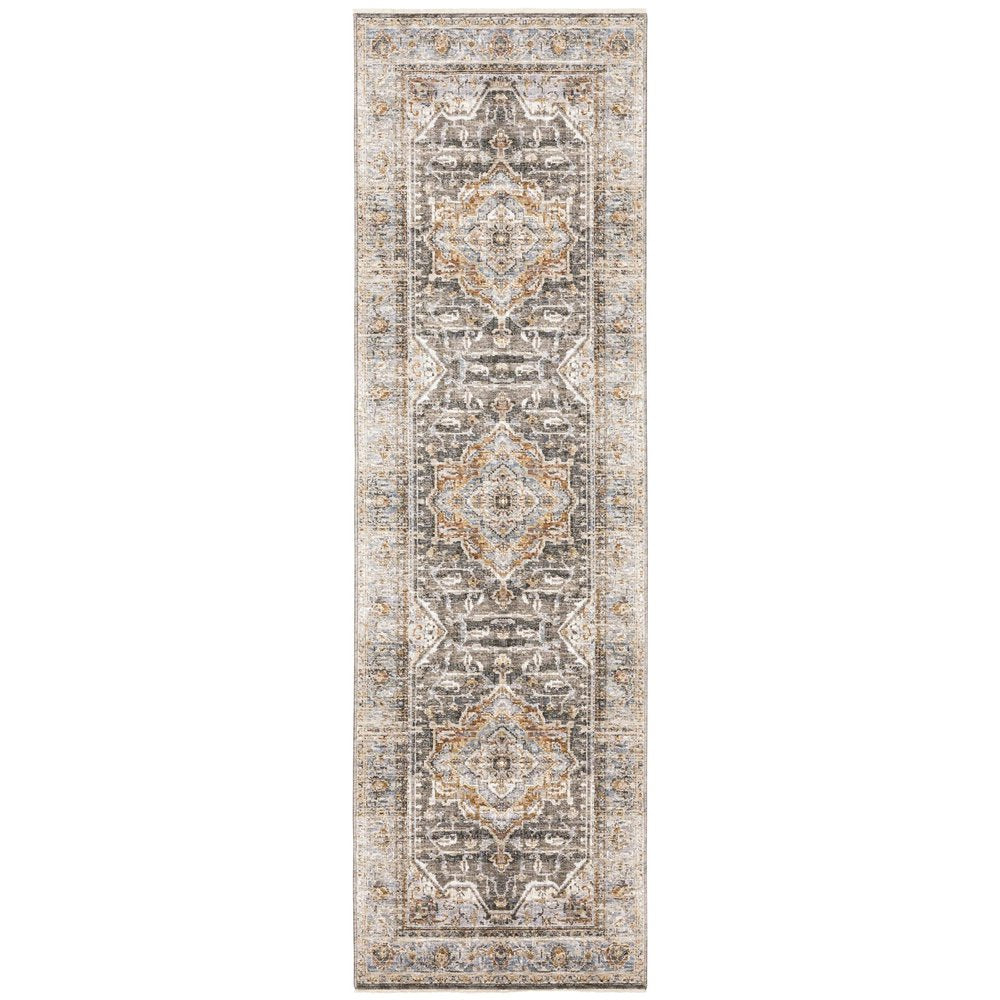 2' X 3' Blue And Gray Area Rug