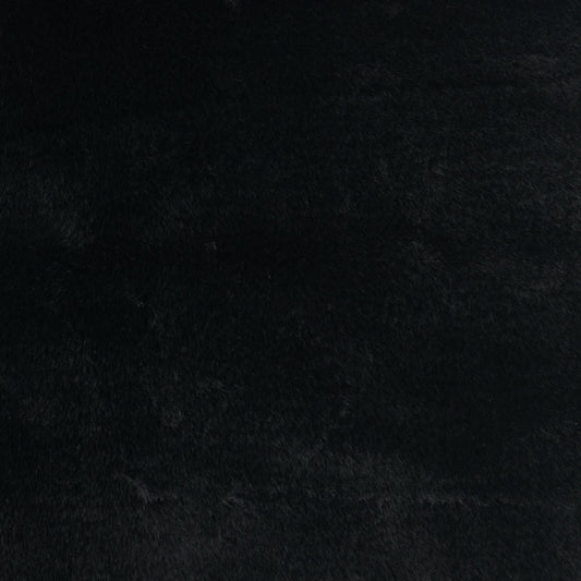 D.V. KAP HOME 3886-B-YARD Arlo Fabric - Black Faux Fur, Solid  Black   - Arlo