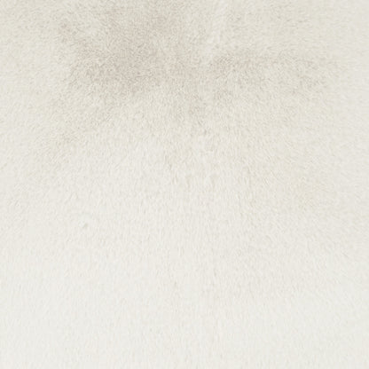 D.V. KAP HOME   24" x 24" Arlo Pillow - Ivory Faux Fur, Solid    - 3886-I-2424