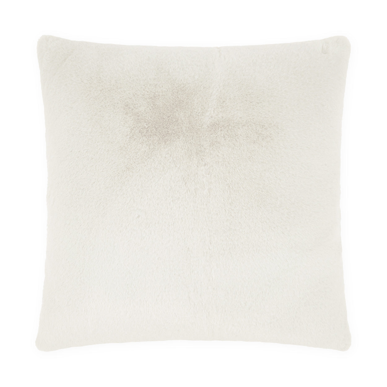 D.V. KAP HOME   24" x 24" Arlo Pillow - Ivory Faux Fur, Solid    - 3886-I-2424