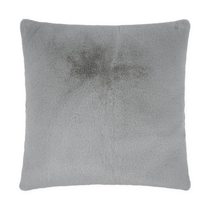 D.V. KAP HOME   24" x 24" Arlo Pillow - Silver Faux Fur, Solid    - 3886-S-2424