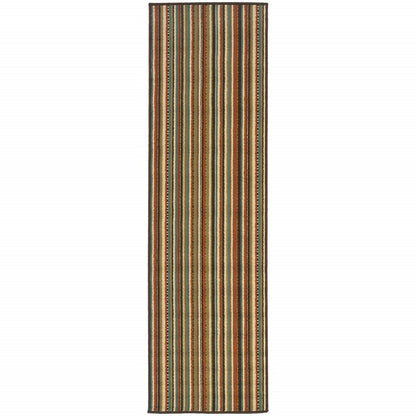 8' X 11' Green Indoor Outdoor Area Rug