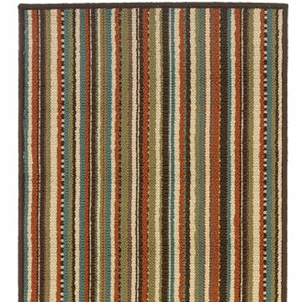 8' X 11' Green Indoor Outdoor Area Rug