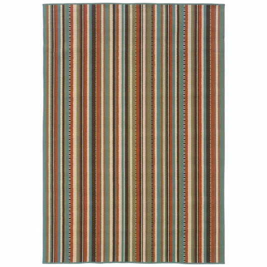 2' X 4' Green Indoor Outdoor Area Rug