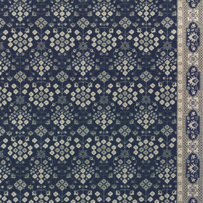 10' X 13' Navy And Gray Floral Ditsy Area Rug
