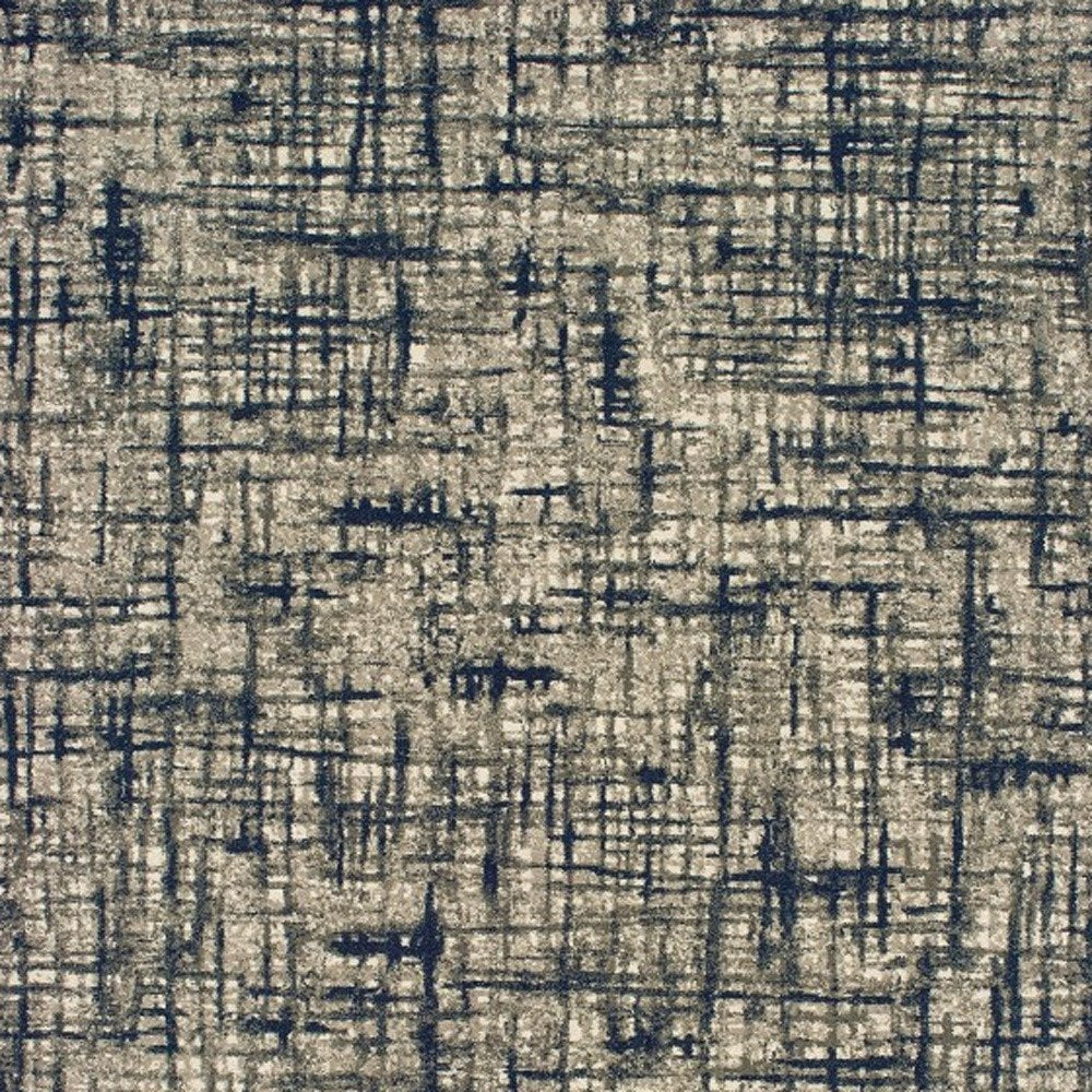 12' X 15' Blue and Gray Area Rug