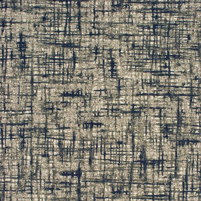 12' X 15' Blue and Gray Area Rug
