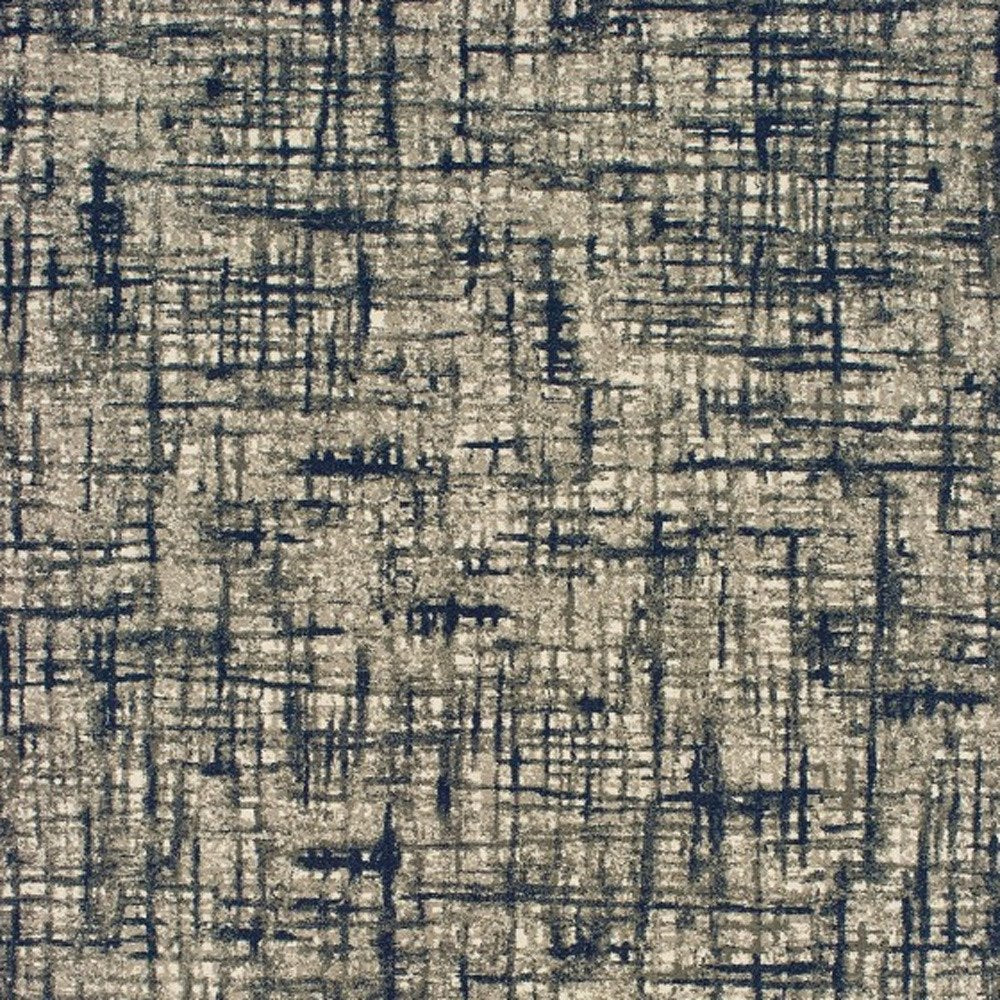 12' X 15' Blue and Gray Area Rug