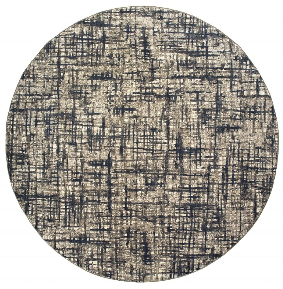 12' X 15' Blue and Gray Area Rug