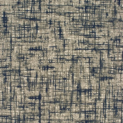 12' X 15' Blue and Gray Area Rug
