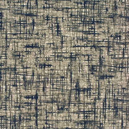 12' X 15' Blue and Gray Area Rug
