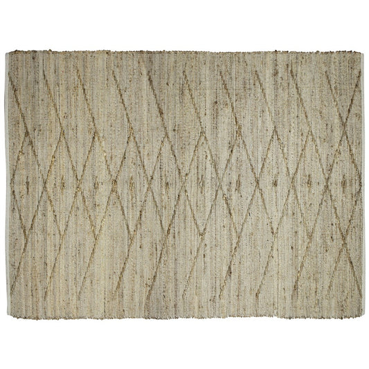 2' X 3' Beige Distressed Tribal Scatter Rug