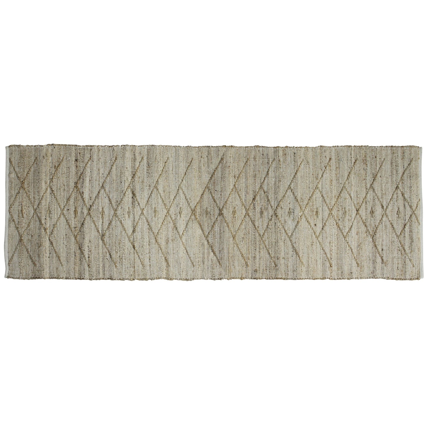 2' X 3' Beige Distressed Tribal Scatter Rug