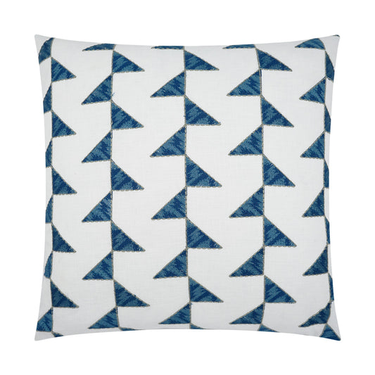 D.V. KAP HOME   24" x 24" Alignment Pillow - Lapis Modern, Geometric, Beach    - 3891-L-2424