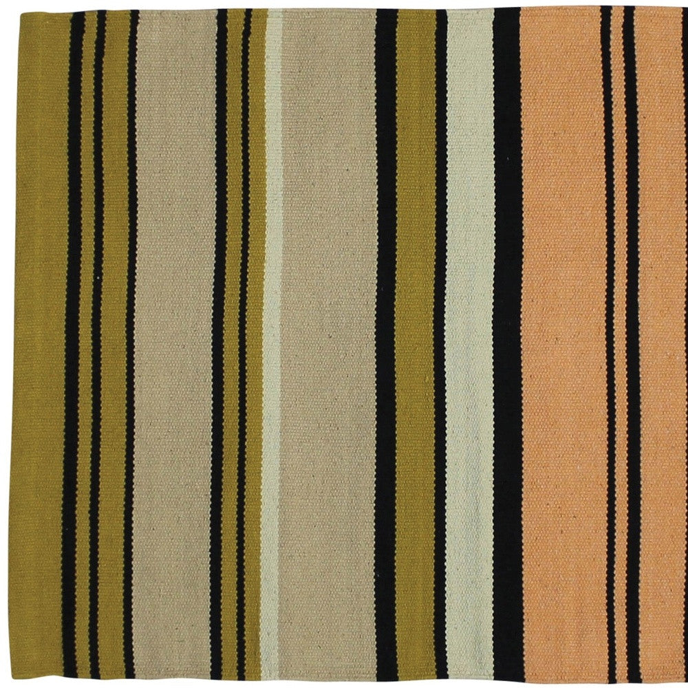 3' X 8' Multicolored Stripes Runner Rug