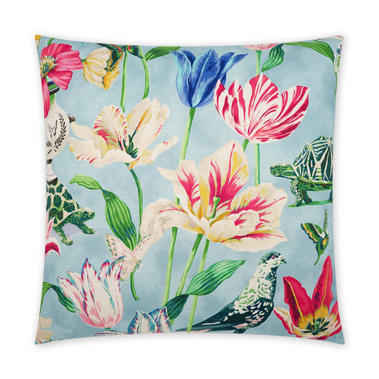 D.V. KAP HOME   24" x 24" Enchanted Pillow Floral, Traditional    - 3892-2424