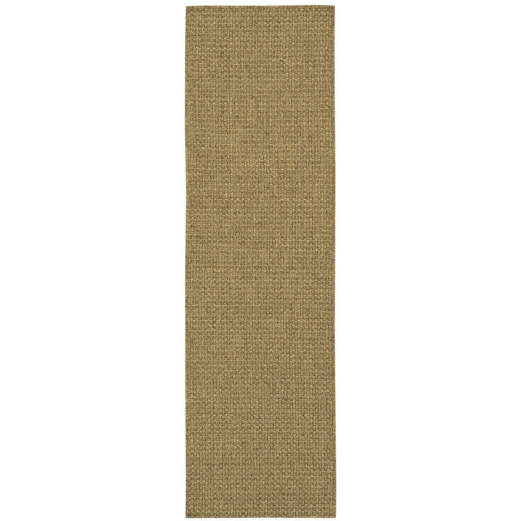 4' X 6' Tan Indoor Outdoor Area Rug