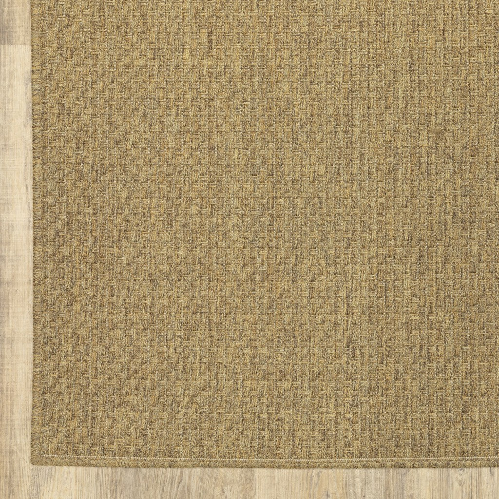 4' X 6' Tan Indoor Outdoor Area Rug