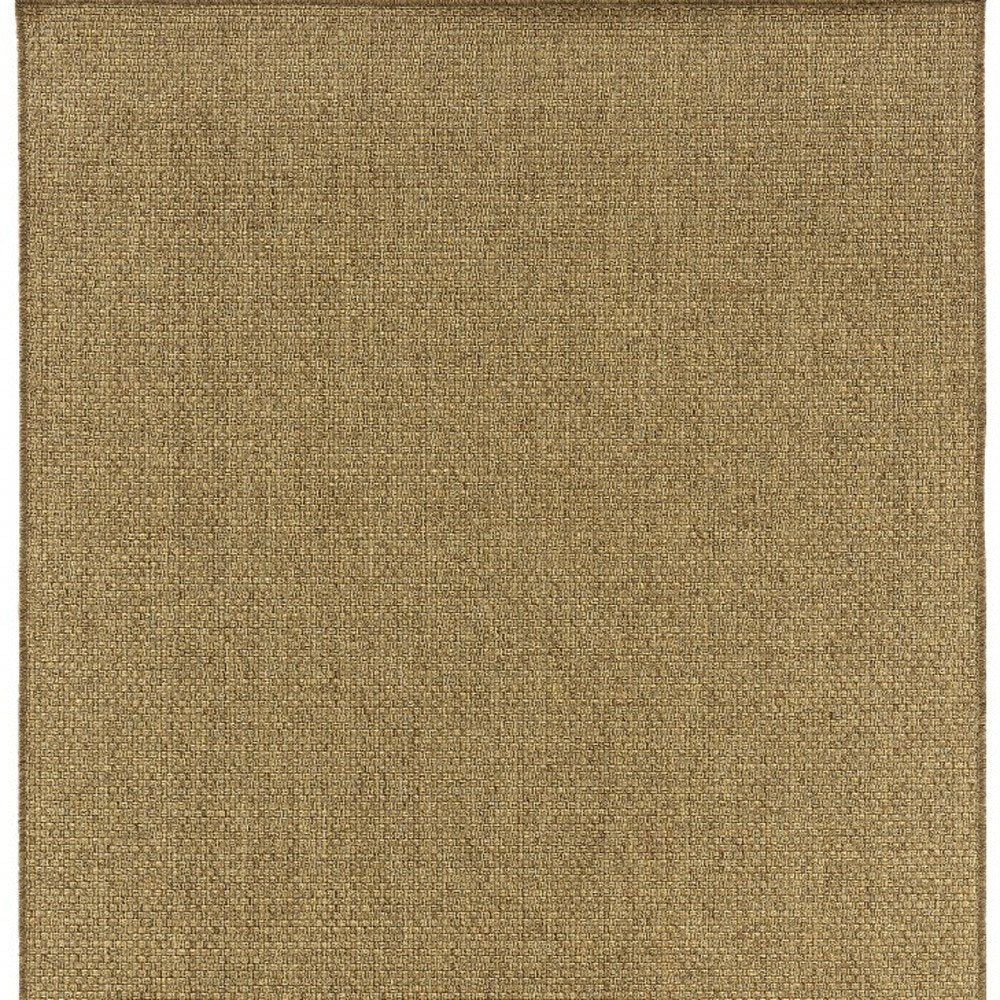 8' Tan Indoor Outdoor Runner Rug